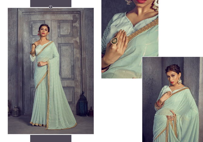 Ynf Filmora Sequence Georgette Sarees Catalog
